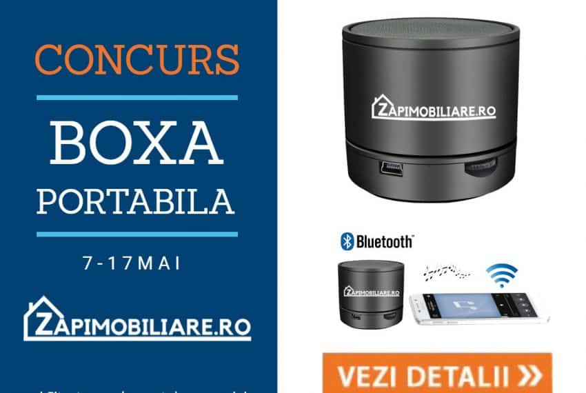 Concurs "Castiga o Boxa Portabila #zapimobiliare"
